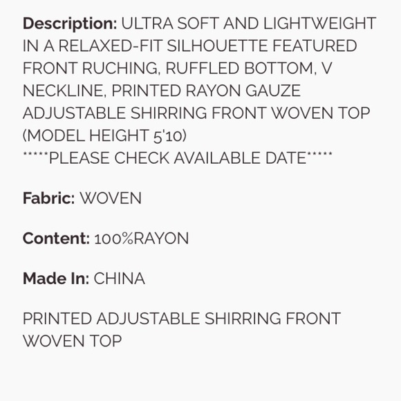 Easel Red and Green Ruffled Tunic - Picture 5 of 5